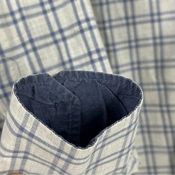 J. HILBURN Men’s Custom Plaid Long Sleeve Button Down Shirt Sz M - Picture 4 of 8